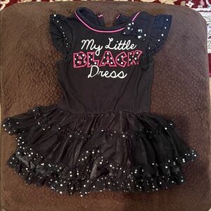 Girls' Black Tulle Party Dress - My Little Black Dress